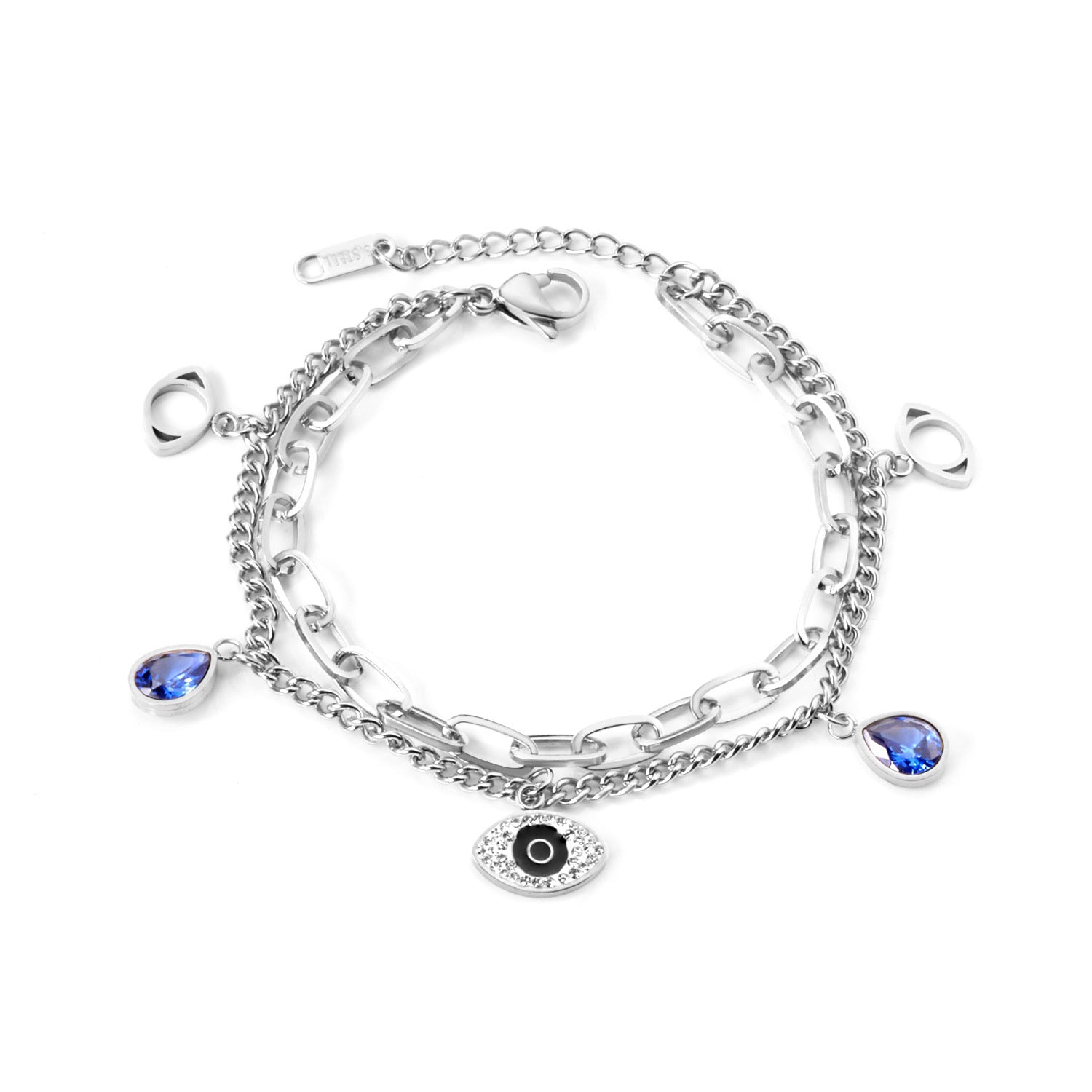 Wholesale Devil Eye Electroplated Metal Bracelet